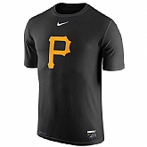 Pittsburgh Pirates Nike Collection Legend Logo 1.5 Performance WEM T-Shirt - Black